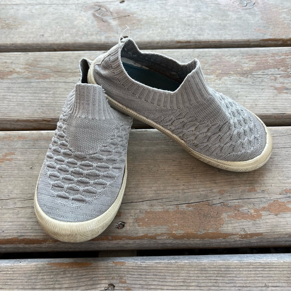 Jan & Jul Breathable Xplorer Knit Gray Slip On Shoes - Size 12 Toddler